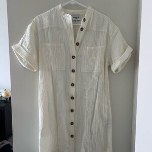 French Boutique Linen Dress